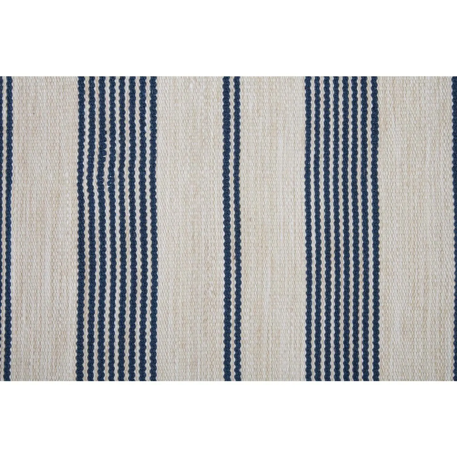 Claude Striped Indoor Outdoor Rug - Blue, PET Fiber