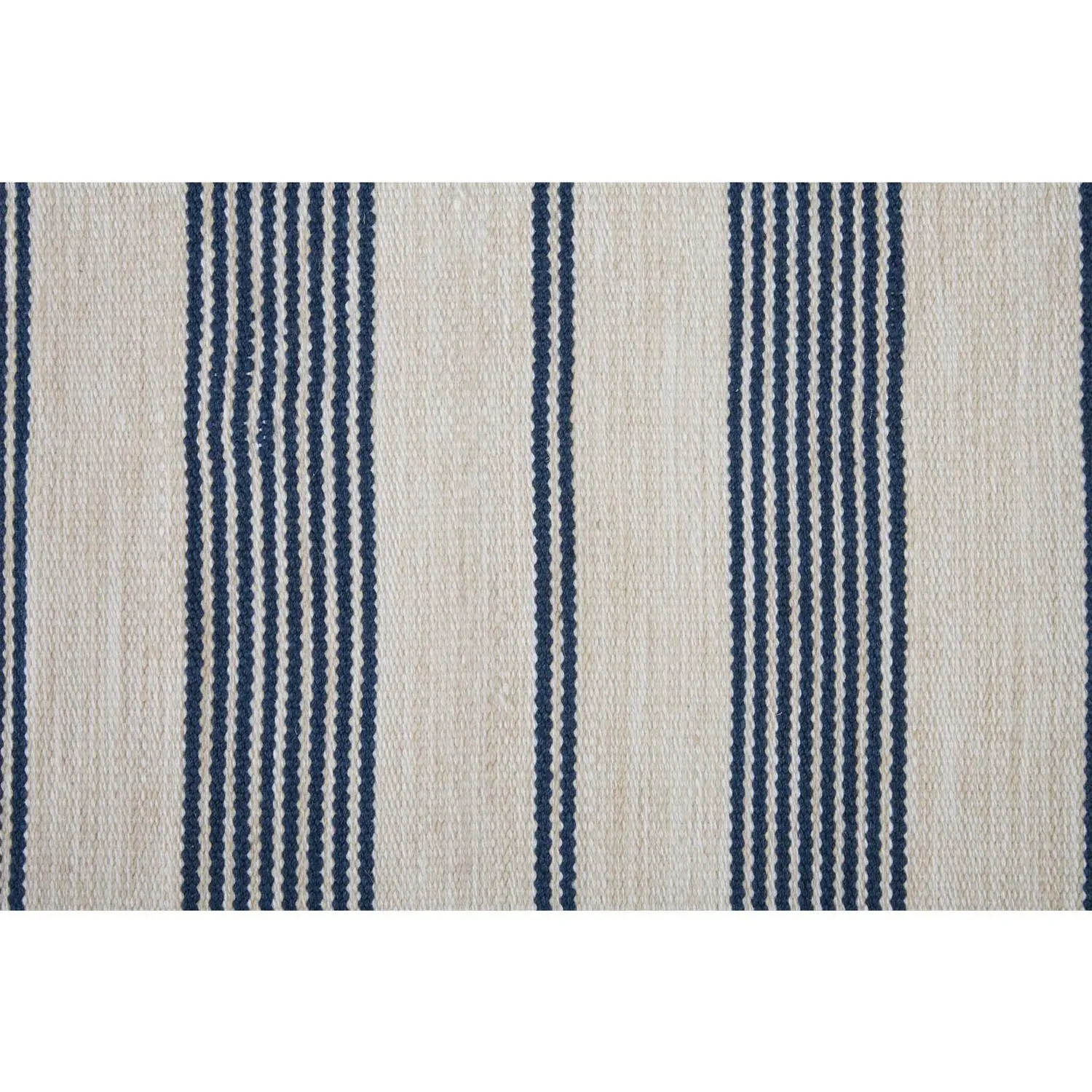 Claude Striped Indoor Outdoor Rug - Blue, PET Fiber