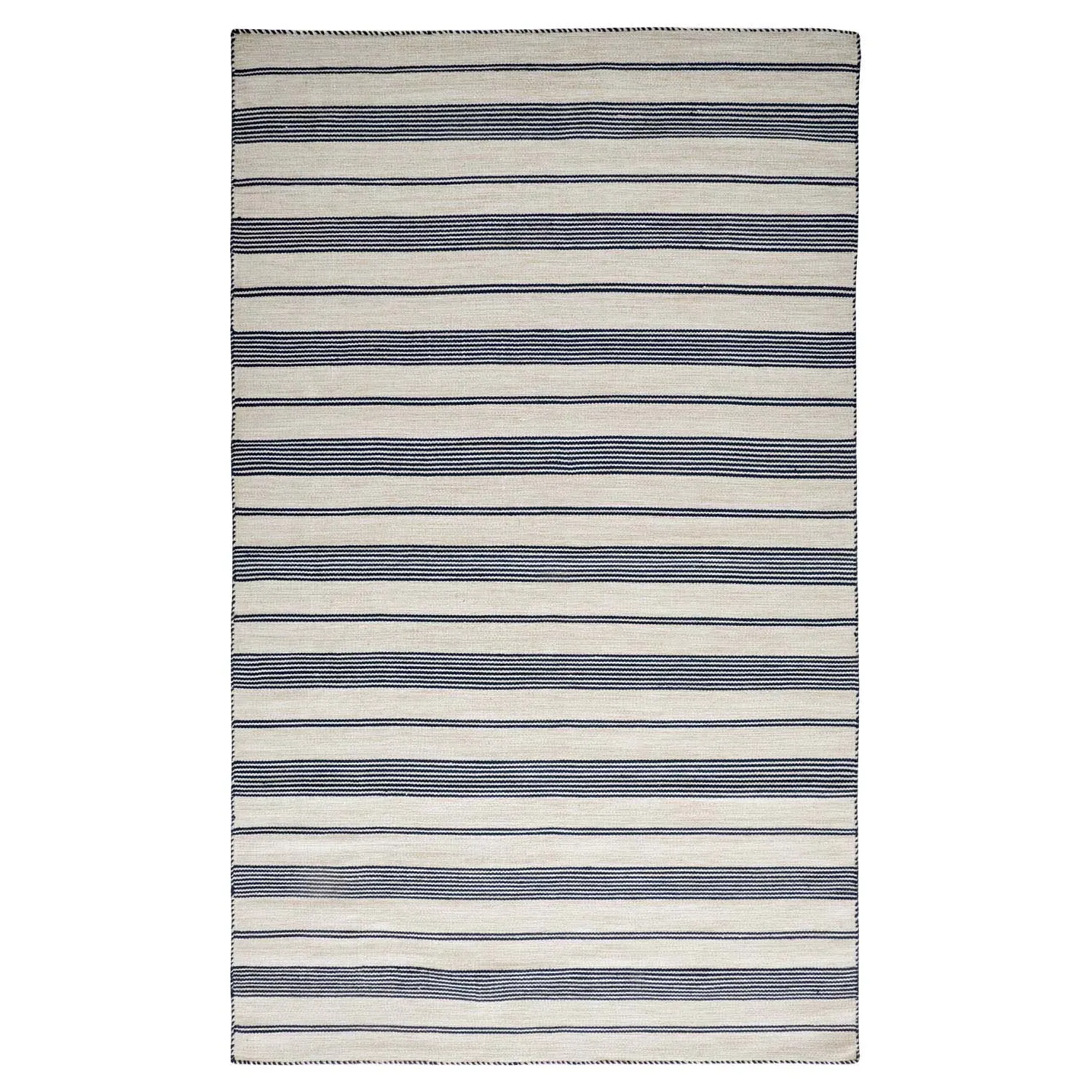 Claude Striped Indoor Outdoor Rug - Blue, PET Fiber image