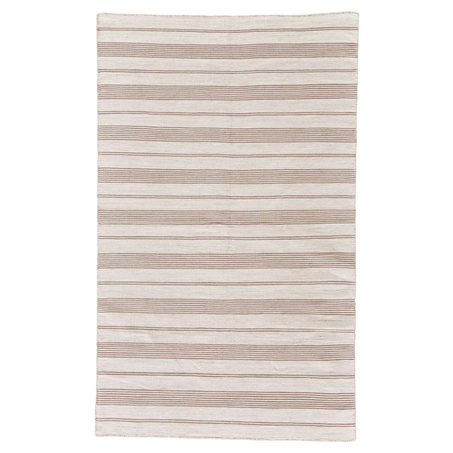 Claude Striped Indoor Outdoor Rug - Brown, PET