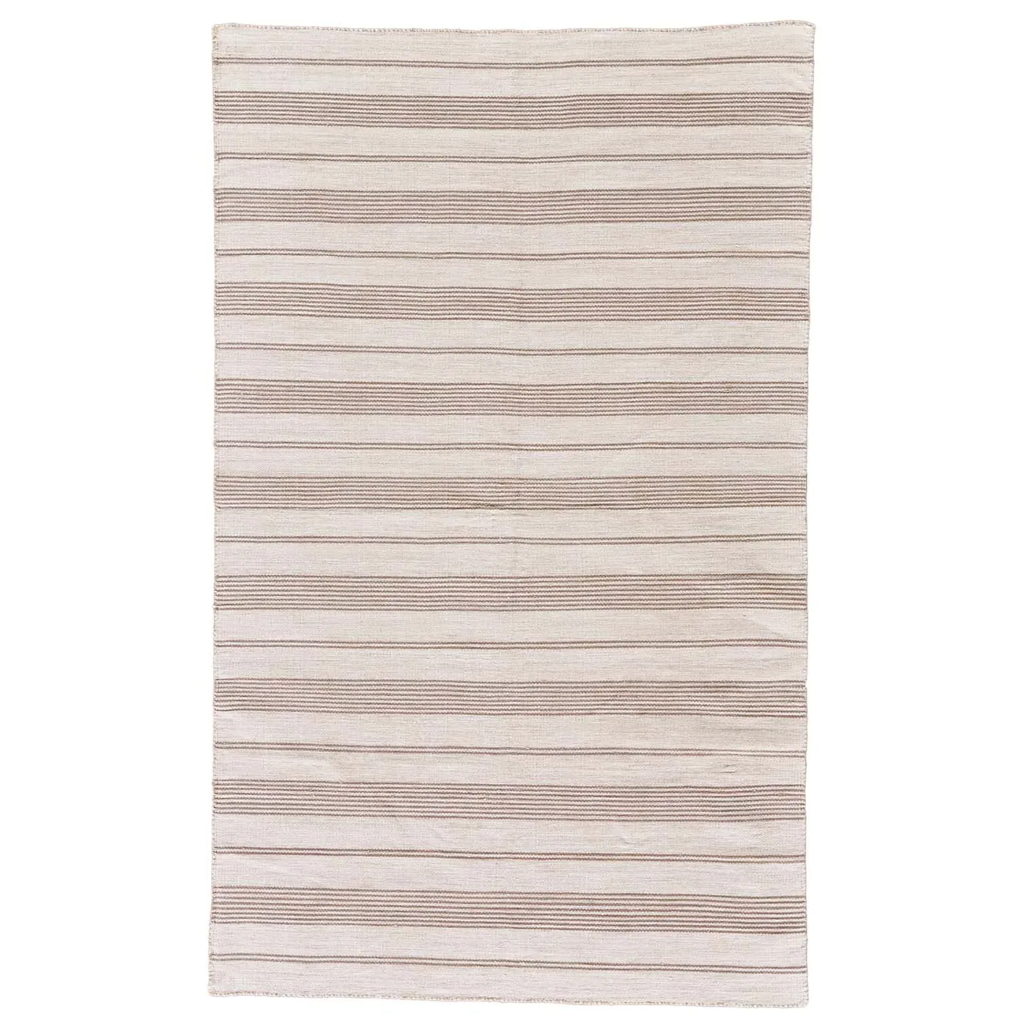 Claude Striped Indoor Outdoor Rug - Brown, PET