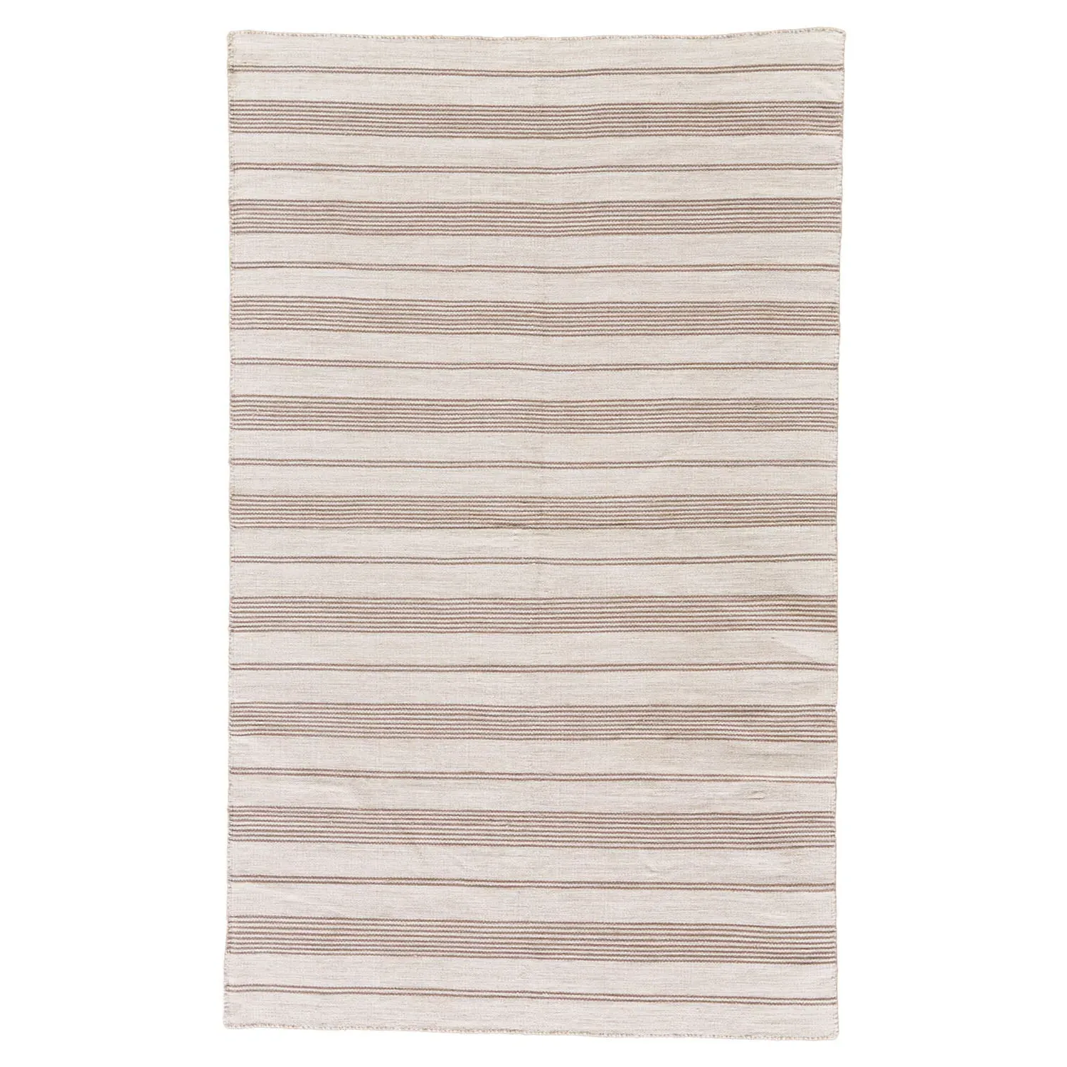 Claude Striped Indoor Outdoor Rug - Brown, PET