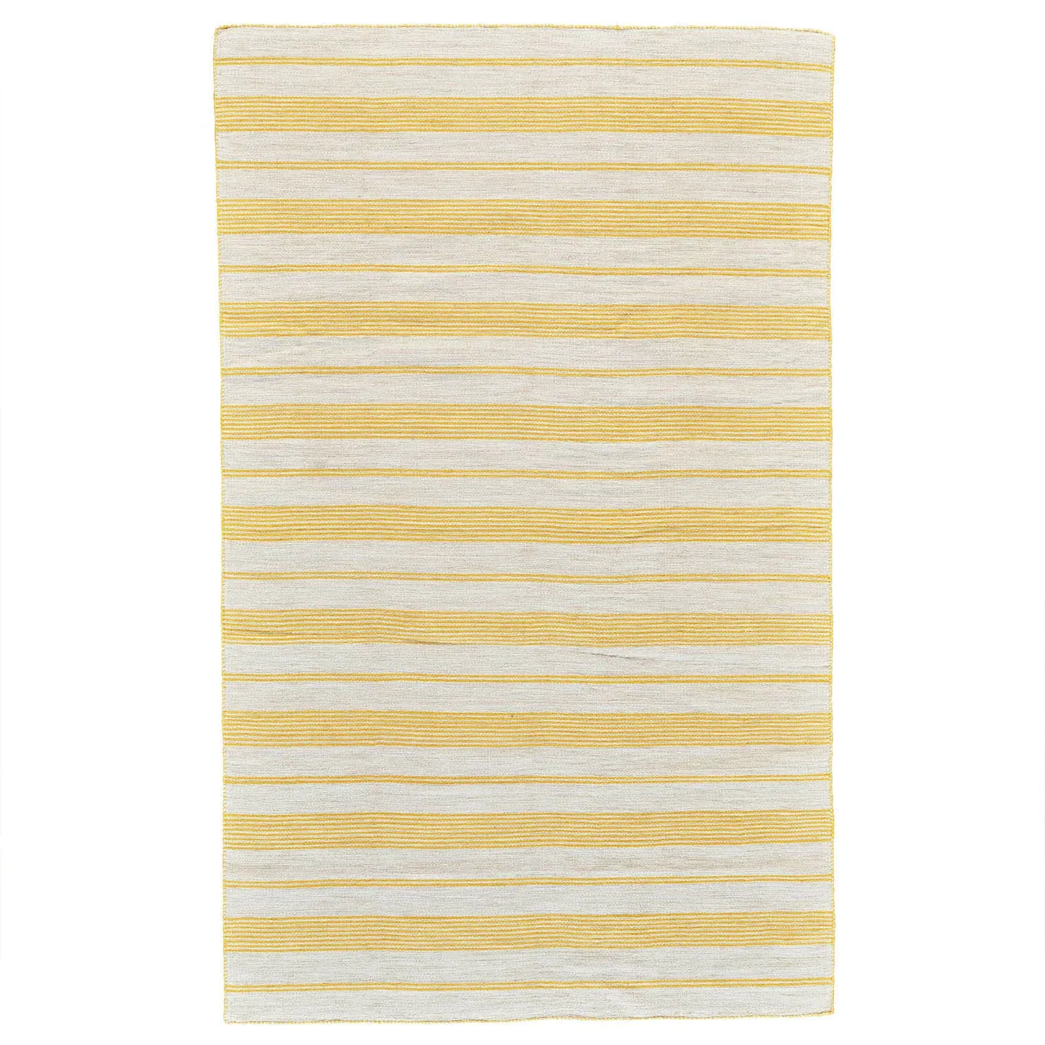 Claude Striped Indoor Outdoor Rug - Yellow, PET
