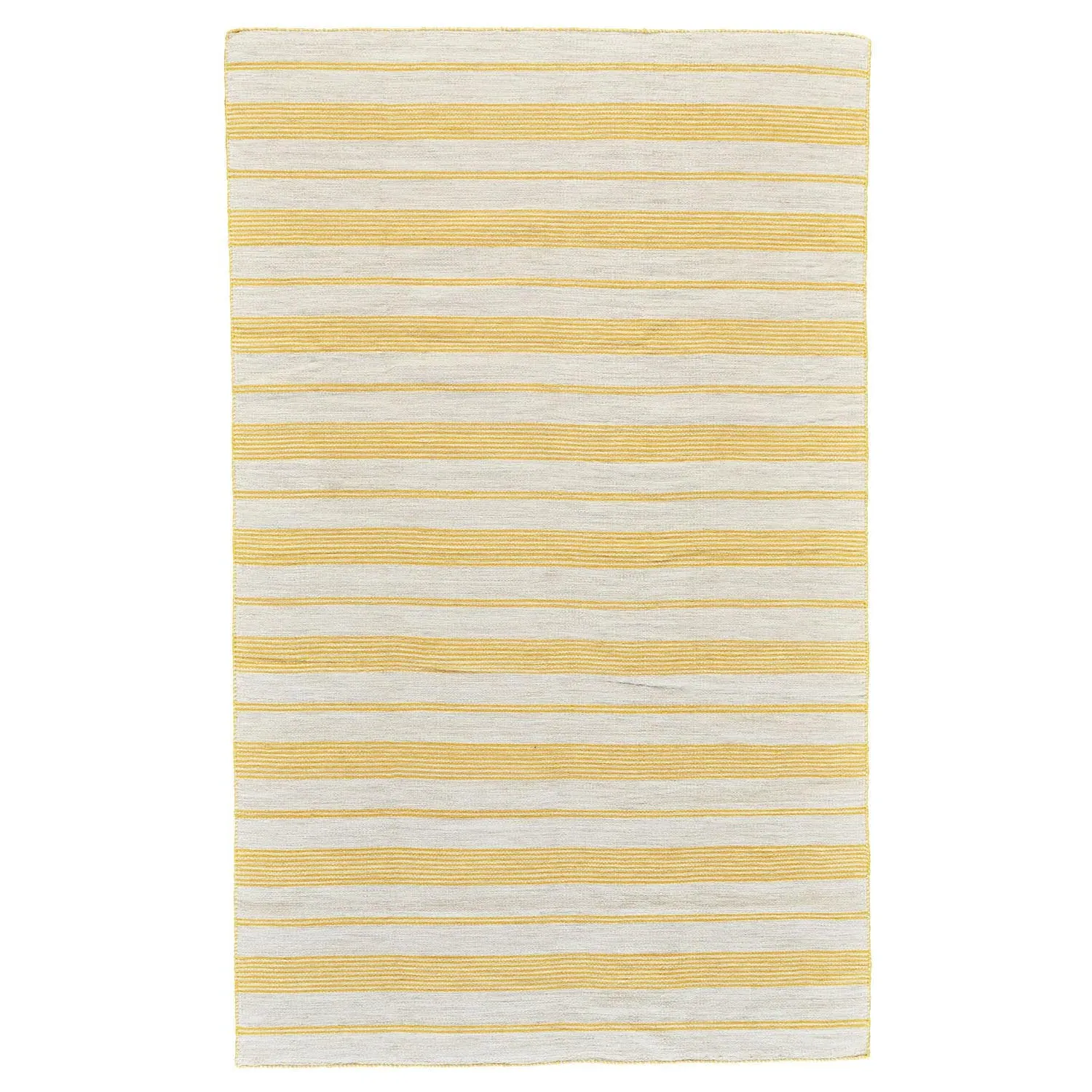 Claude Striped Indoor Outdoor Rug - Yellow, PET