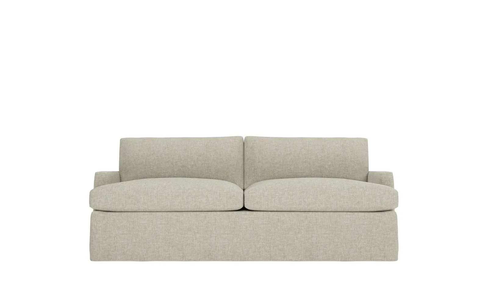 Claudie 3-Seater Slipcovered Sofa - Baby Fawn
