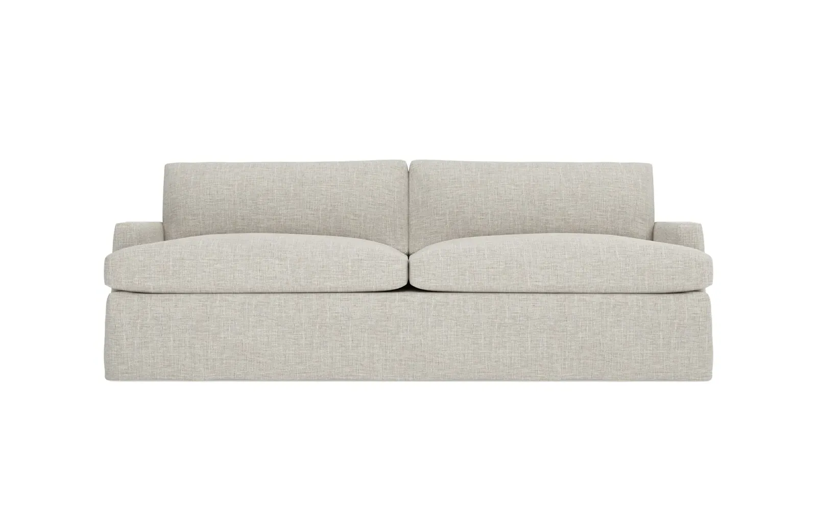 Claudie 3-Seater Slipcovered Sofa - Fog