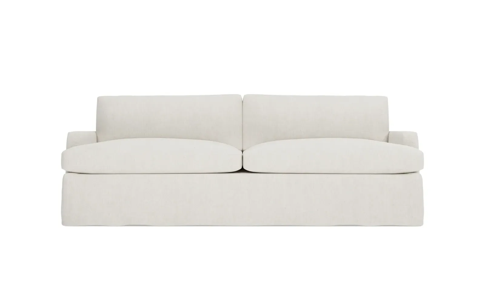 Claudie 3-Seater Slipcovered Sofa - Pearl