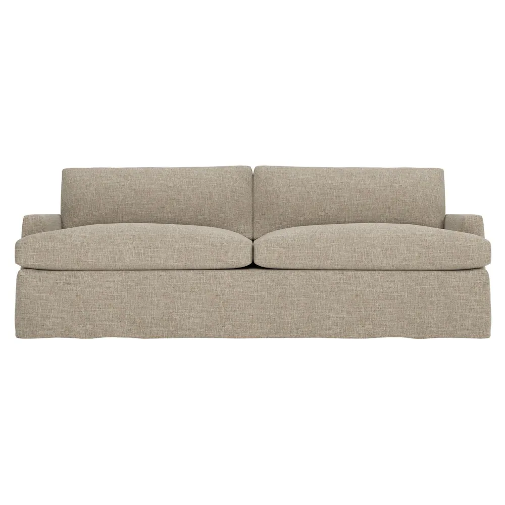 Claudie 3-Seater Slipcovered Sofa - Sand