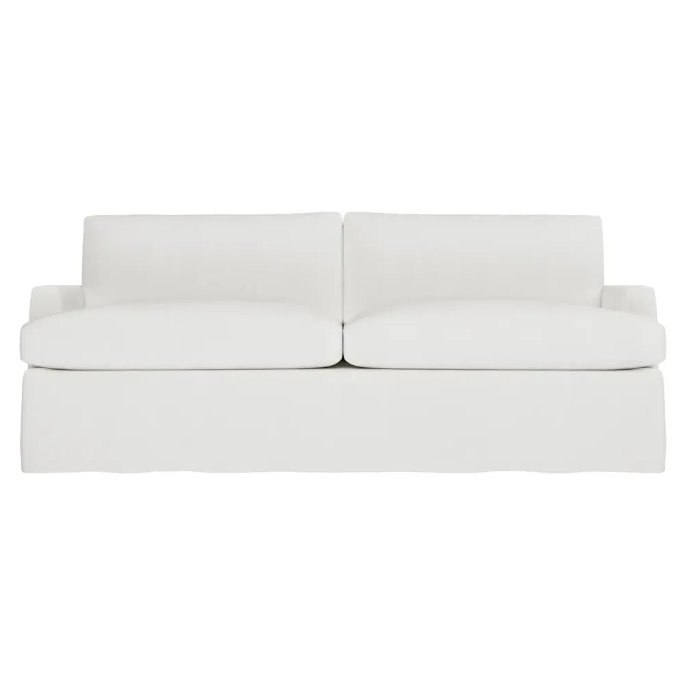 Claudie 3-Seater Slipcovered Sofa - Snow