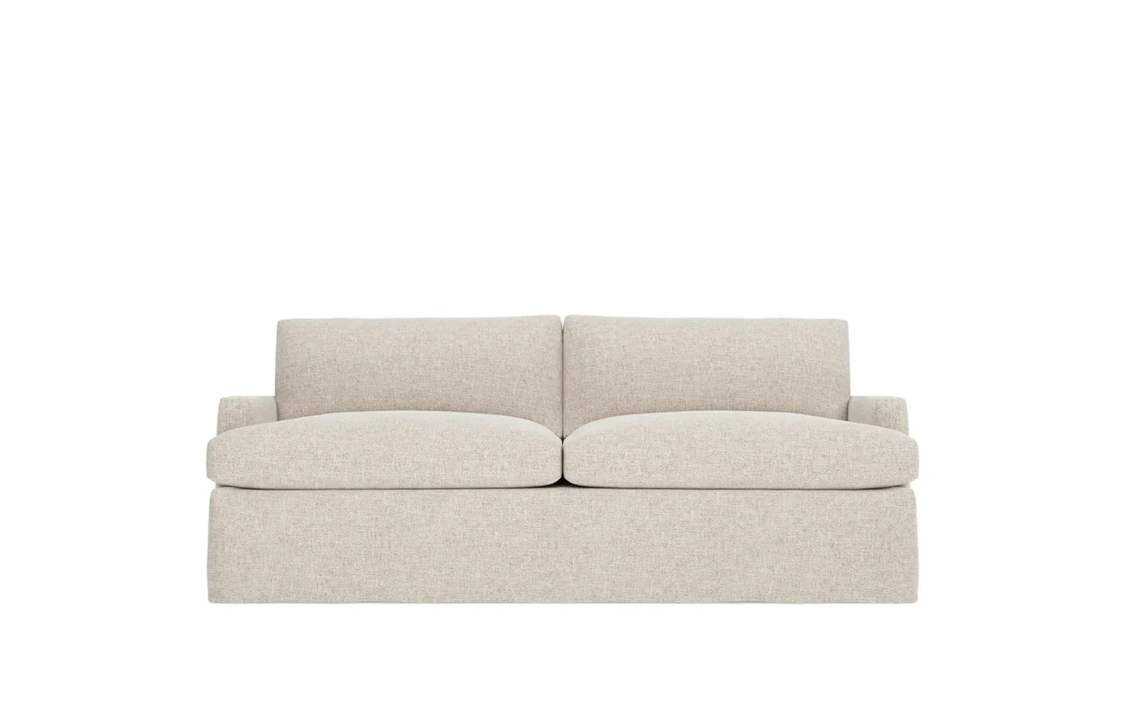 Claudie 3-Seater Slipcovered Sofa - Straw