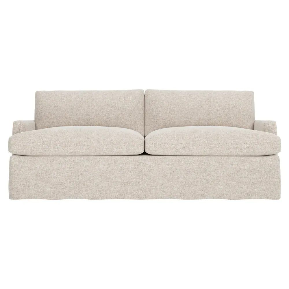 Claudie 3-Seater Slipcovered Sofa - Straw