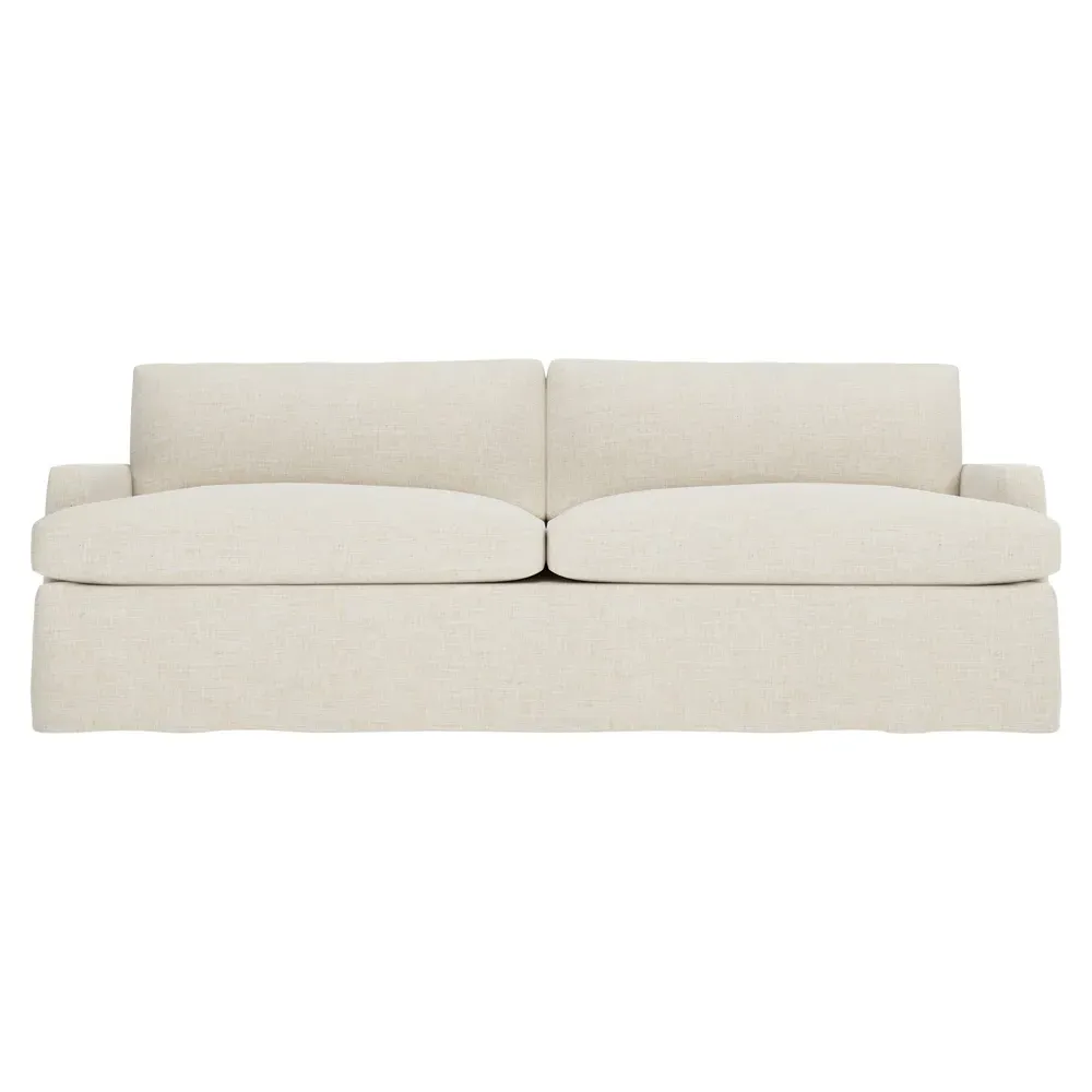 Claudie 3-Seater Slipcovered Sofa - Vanilla