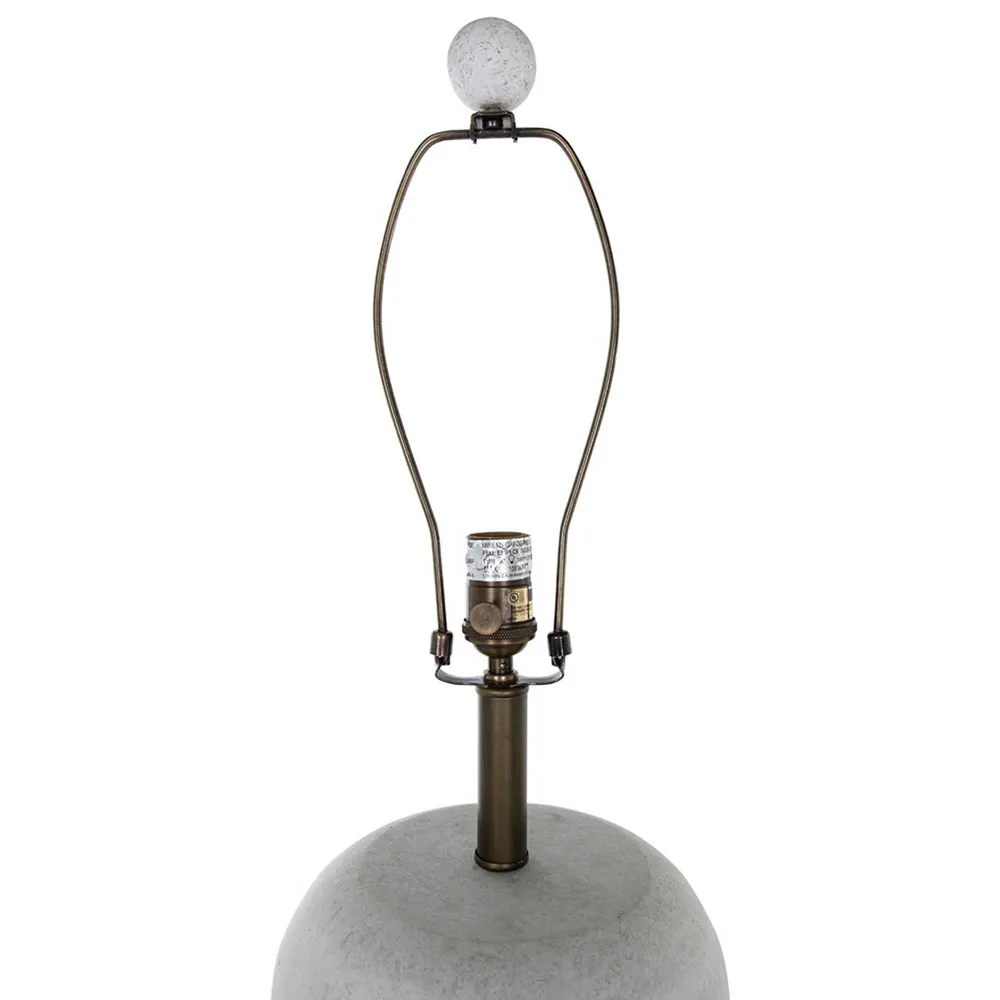 Claudius Column Floor Lamp - White, Resin