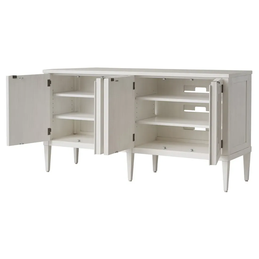 Clearwater 68" Media Console - White, Mahogany