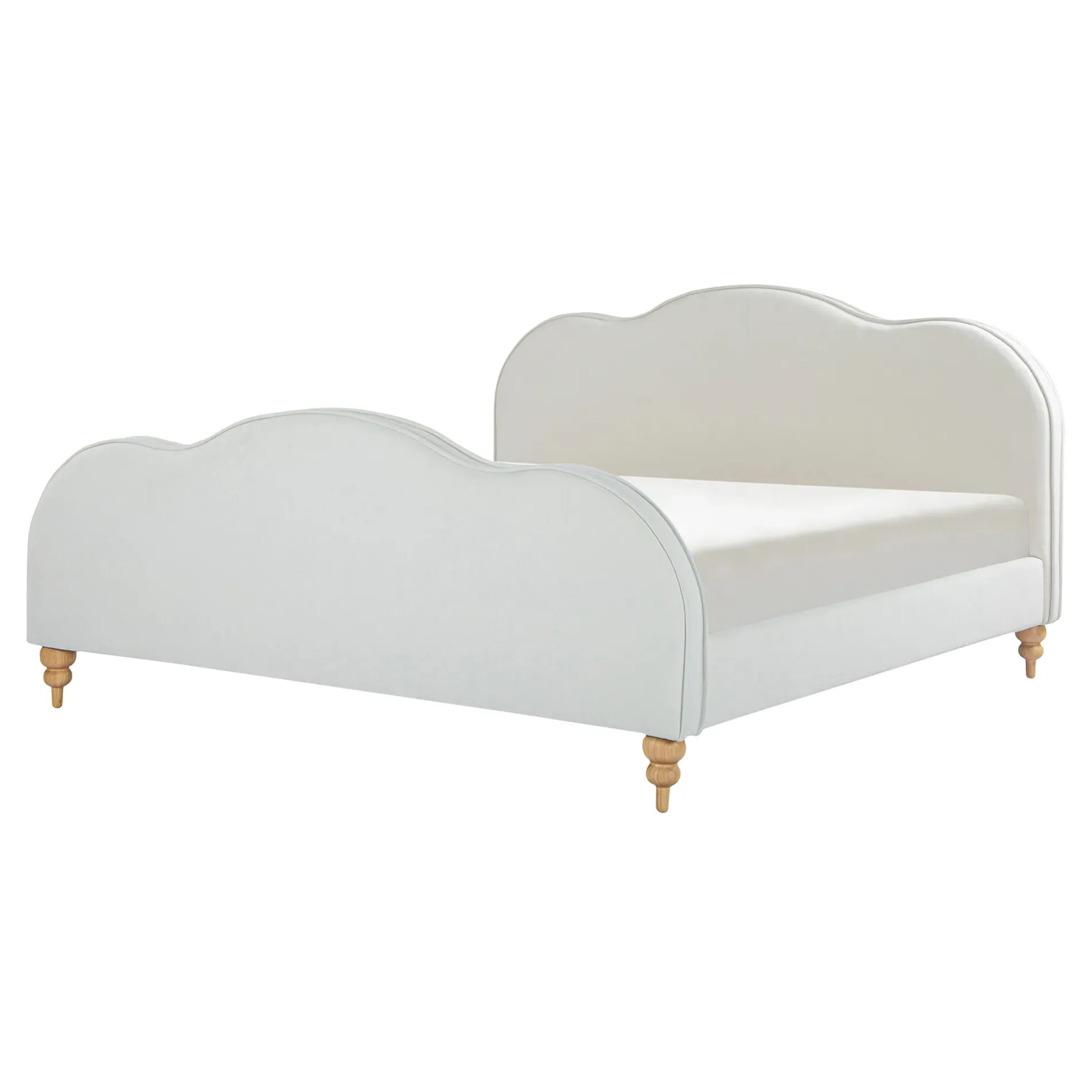 Clemence King Size Cloud Bed - Cream
