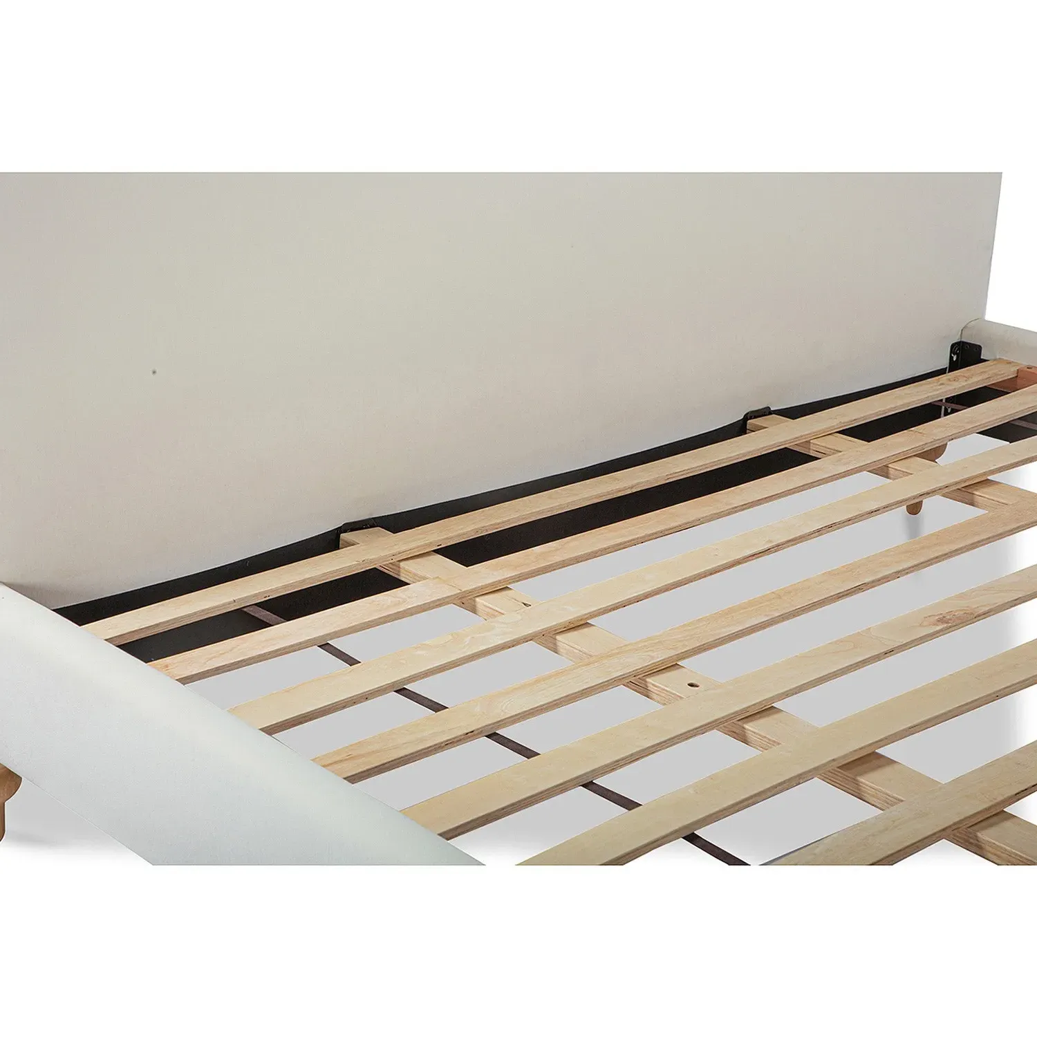 Clemence Queen Size Cloud Bed - Cream