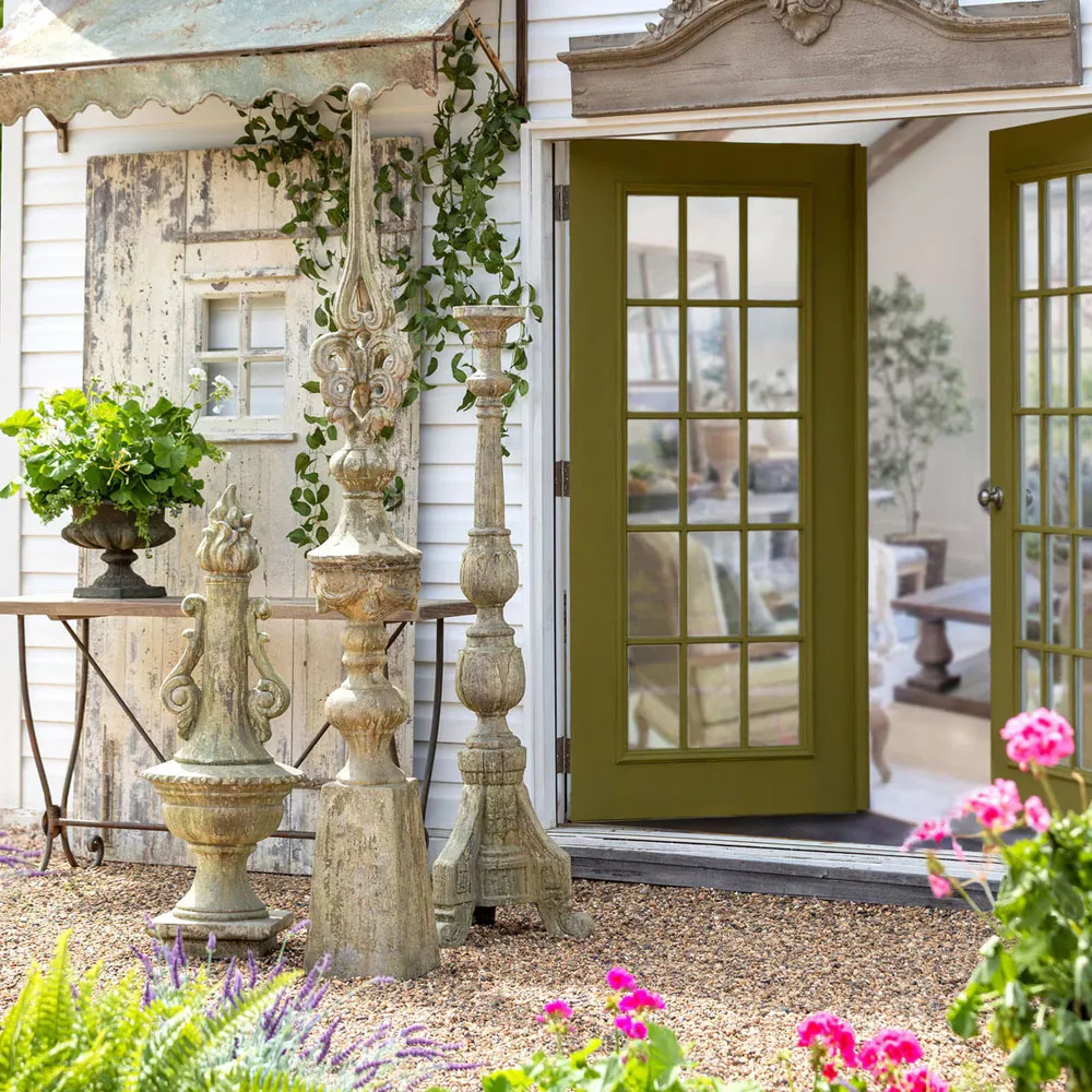 Clementine Garden Spire - Grey Silver