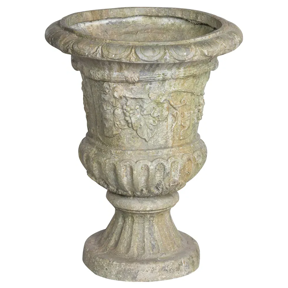 Clementine Garden Urn - Grey Silver