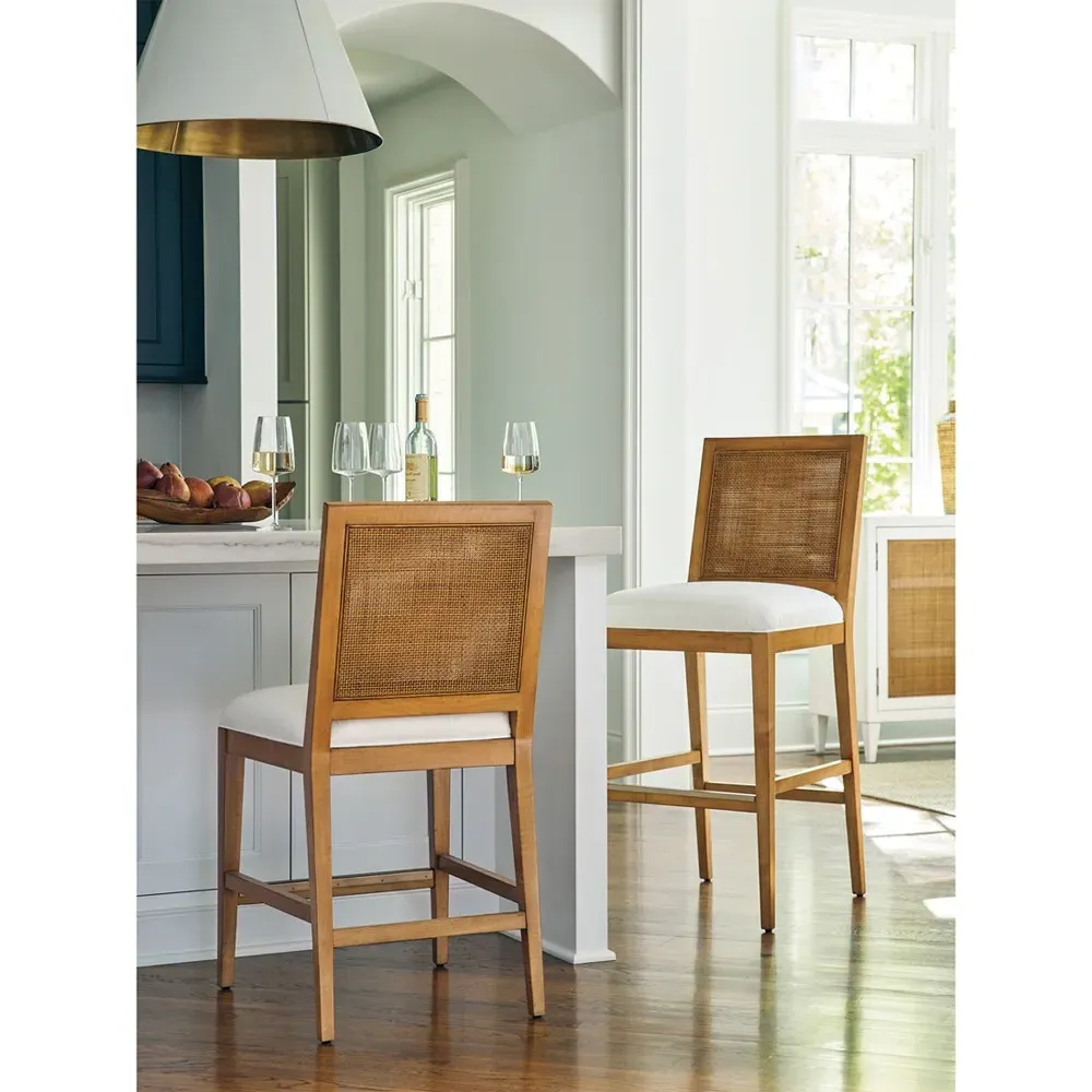 Cleo Bar Stool - Brown, Maple Wood