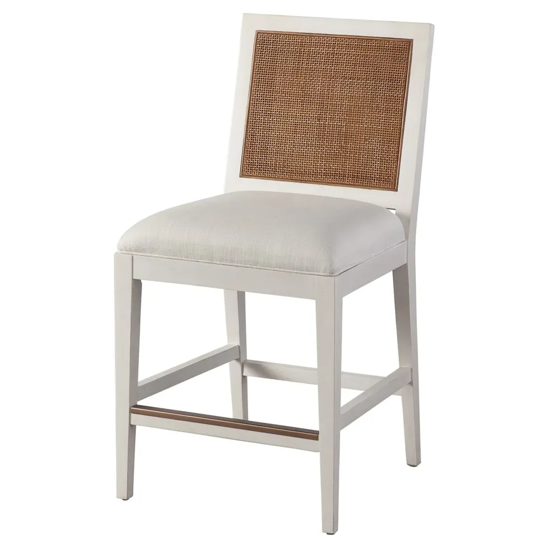 Cleo Counter Stool - White, Wood