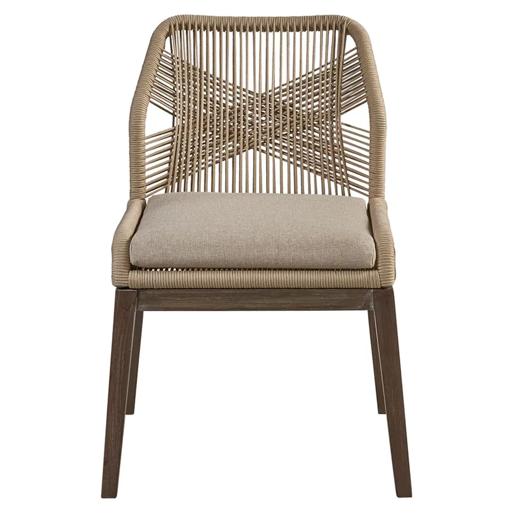 Cleo Dining Side Chair with Upholstered Seat - Brown, Mahogany image