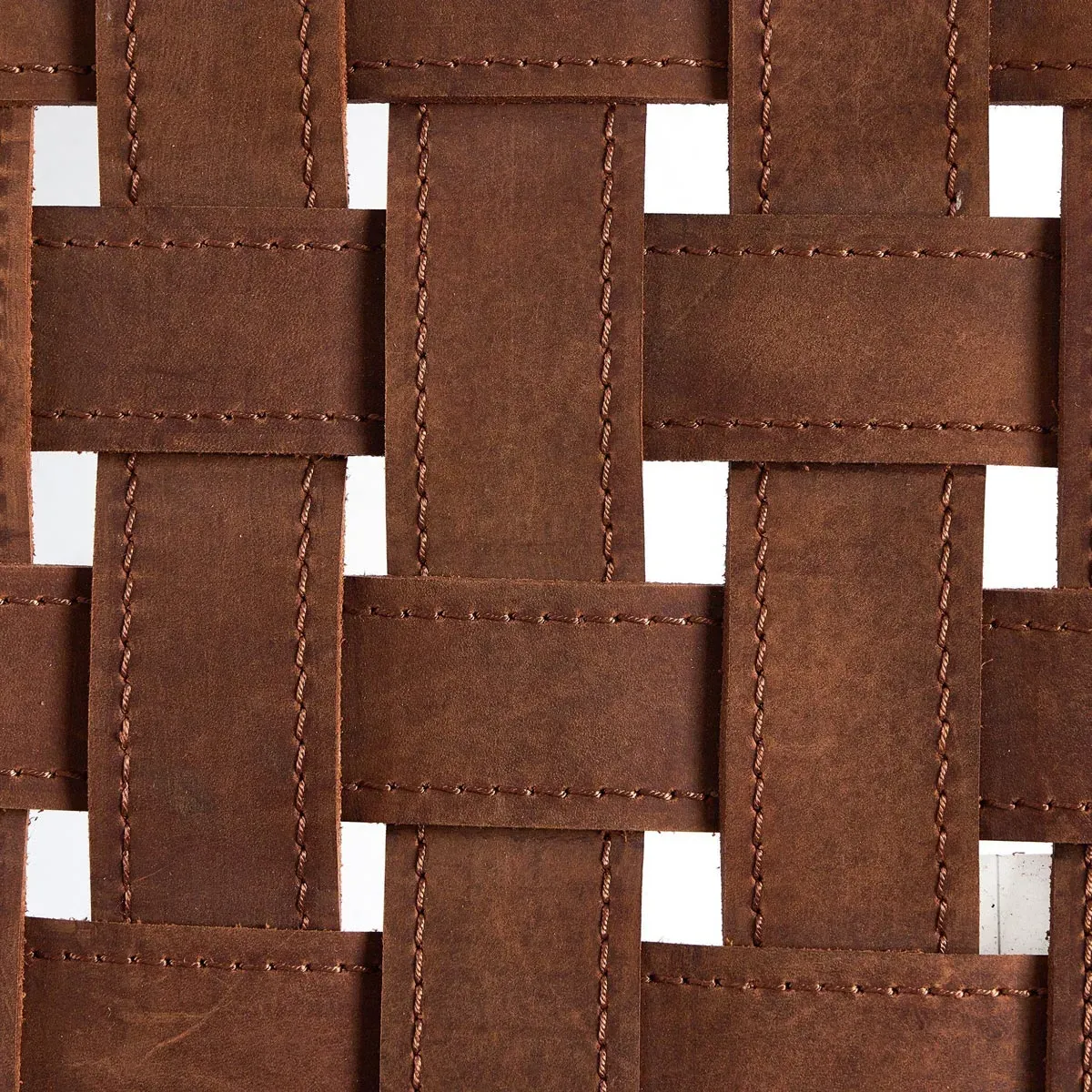 Cleo Sling Back Arm Chair - Brown, Leather