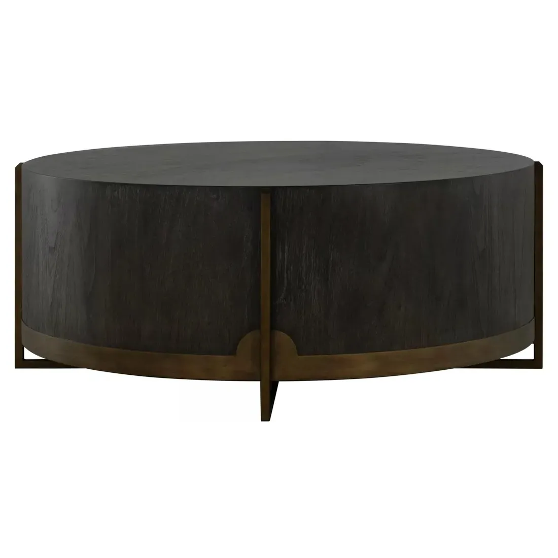 Clifton Round Coffee Table - Black, Wood