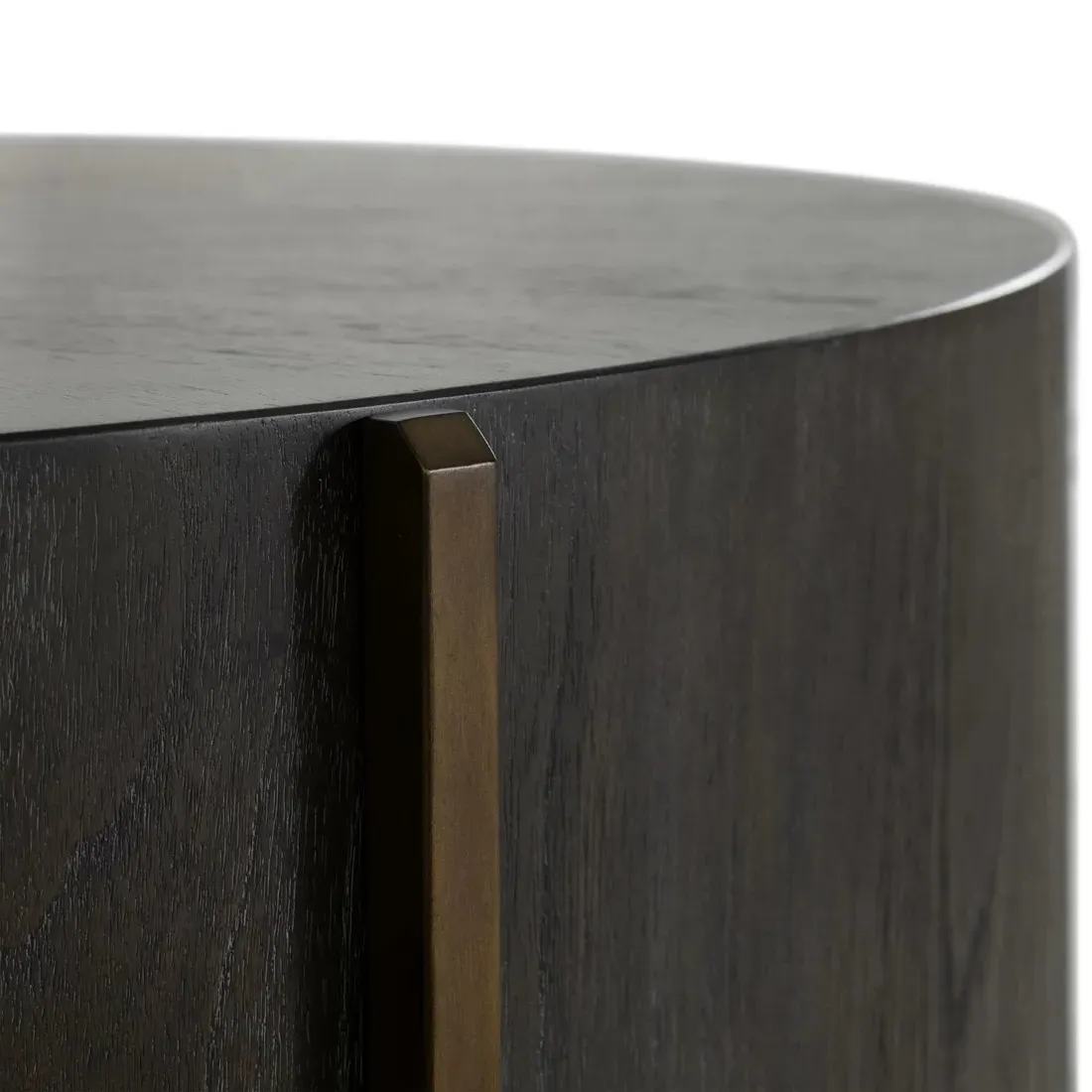 Clifton Round Coffee Table - Black, Wood