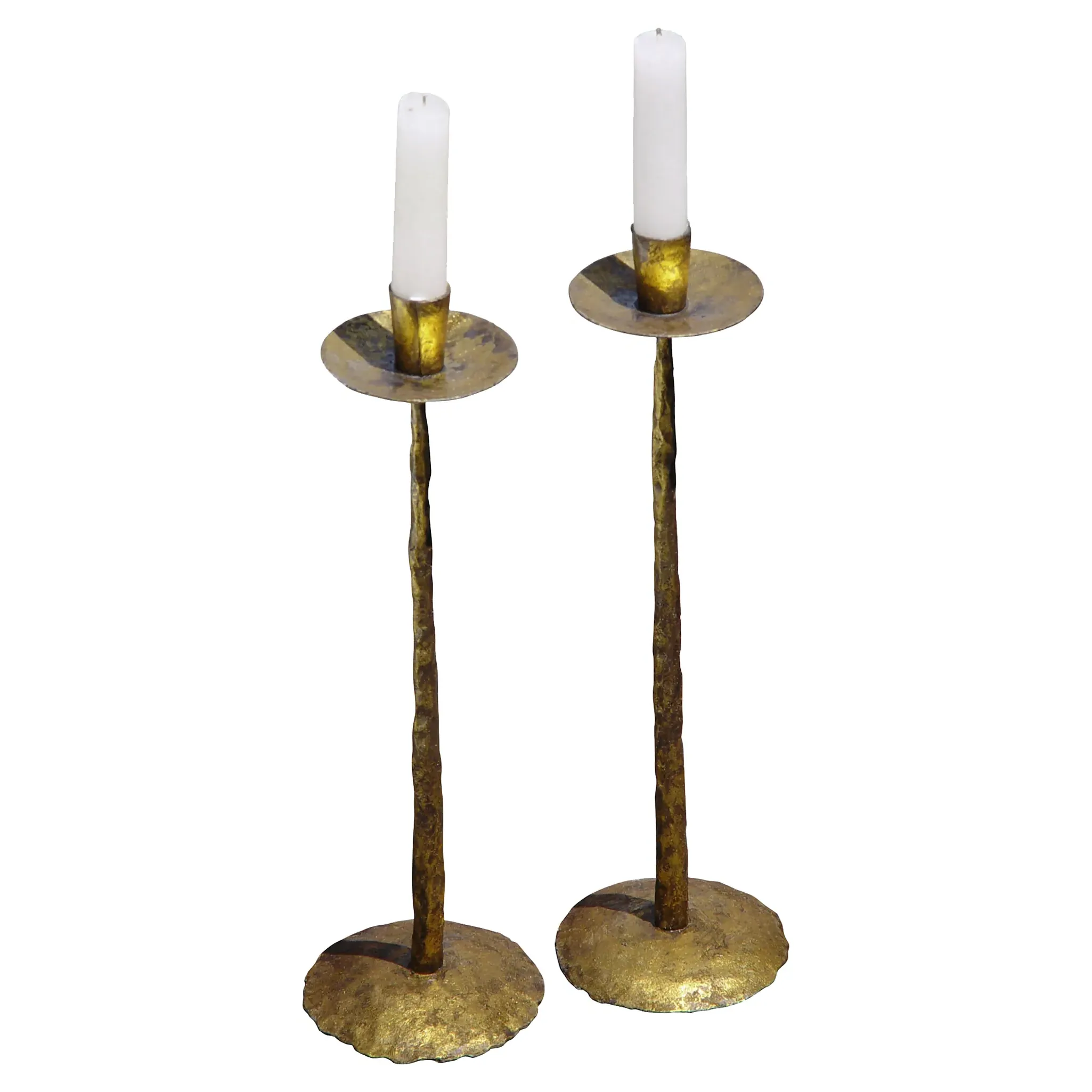 Clint Metal Candleholder Set of 2 - Gold