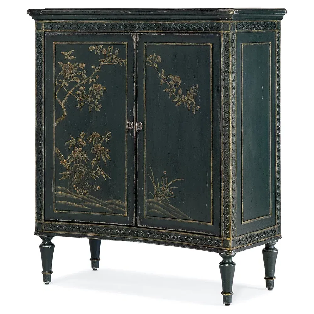 Clinton 2 Door Sideboard Handpainted - Dark Green, Maple