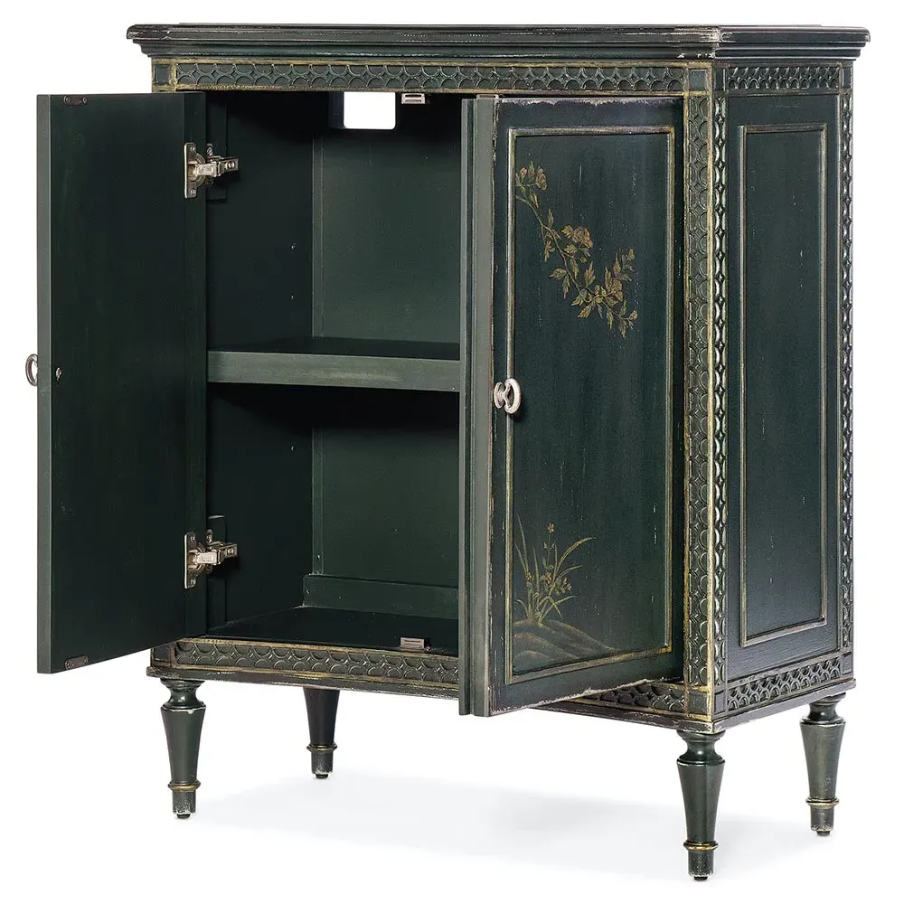 Clinton 2 Door Sideboard Handpainted - Dark Green, Maple