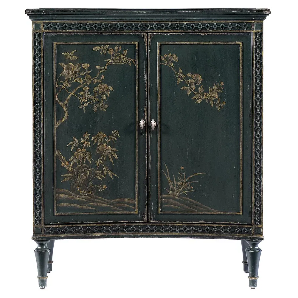 Clinton 2 Door Sideboard Handpainted - Dark Green, Maple