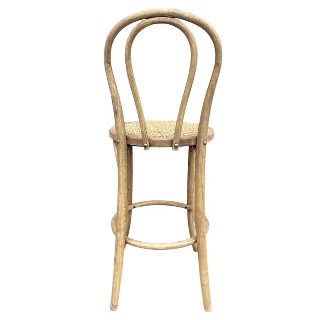 Clio Woven Counter Stool - Brown, Wood