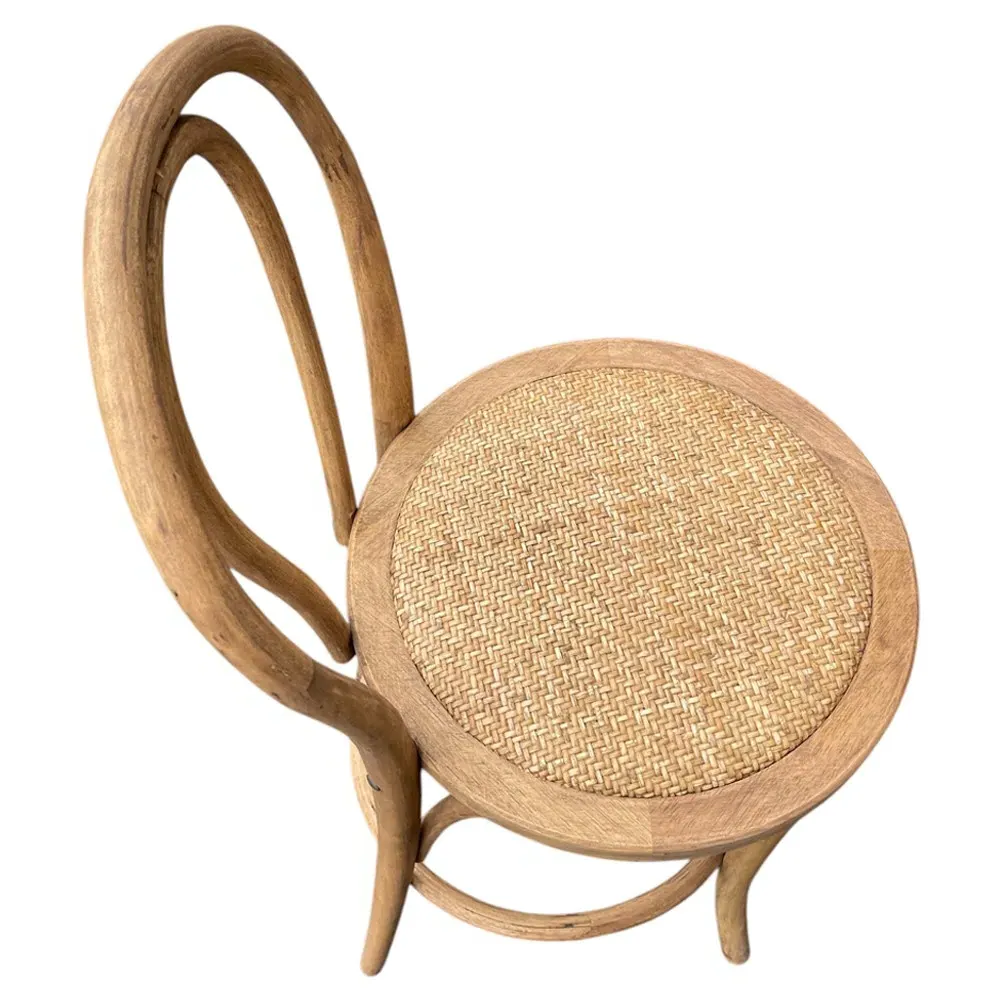Clio Woven Counter Stool - Brown, Wood