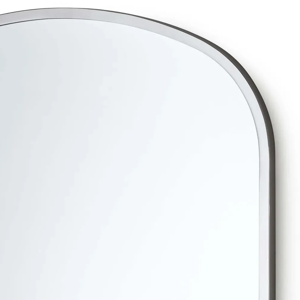 Cloak Arched Wall Mirror - Polished Nickel, Stainless Steel