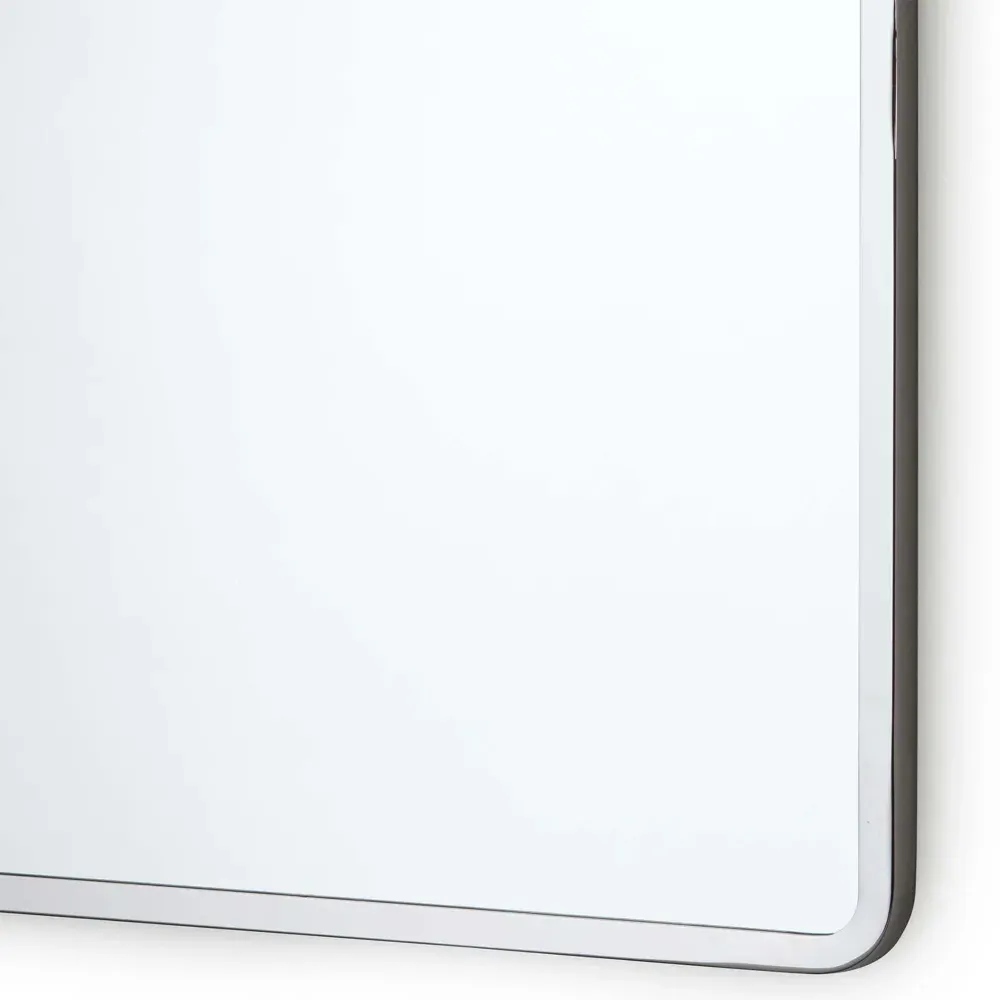 Cloak Arched Wall Mirror - Polished Nickel, Stainless Steel