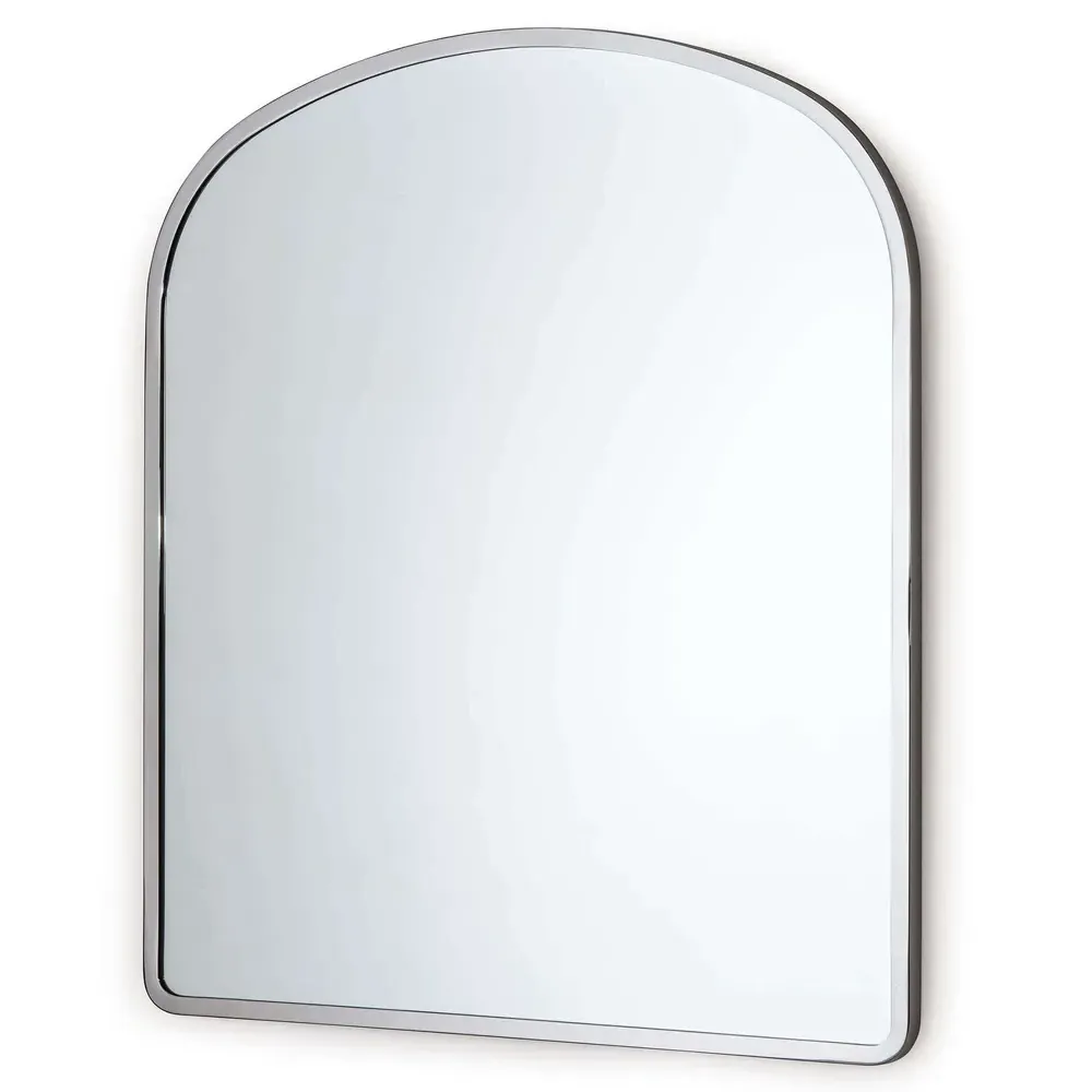 Cloak Arched Wall Mirror - Polished Nickel, Stainless Steel
