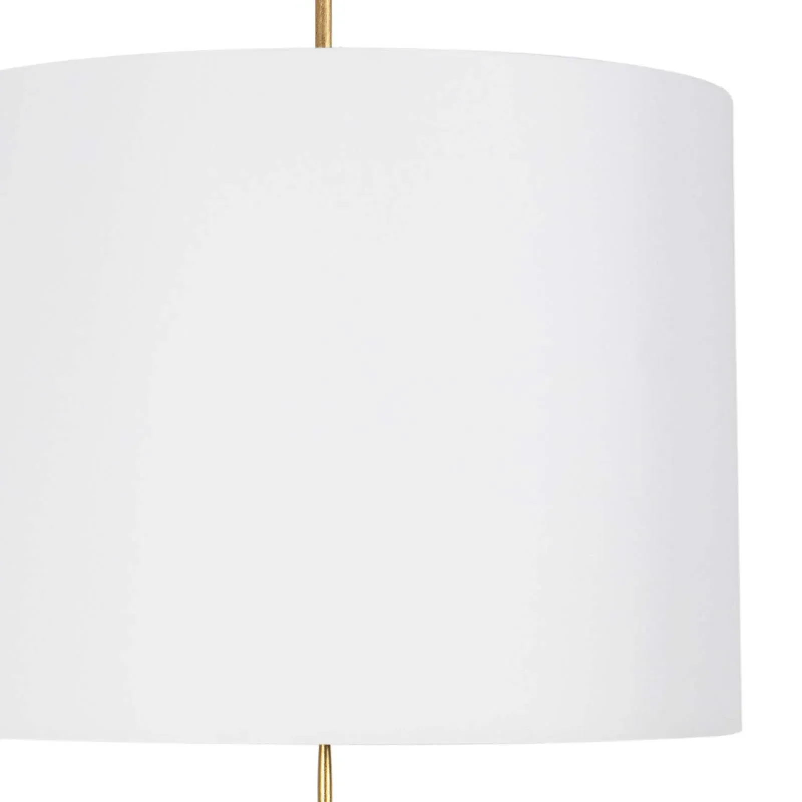 Clove Large Drum Shade Pendant - White, Linen