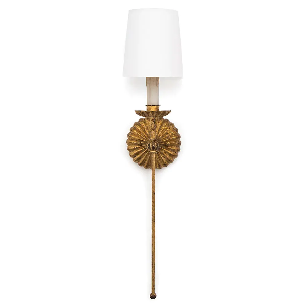 Clove Single Wall Sconce - Antique Gold, Iron