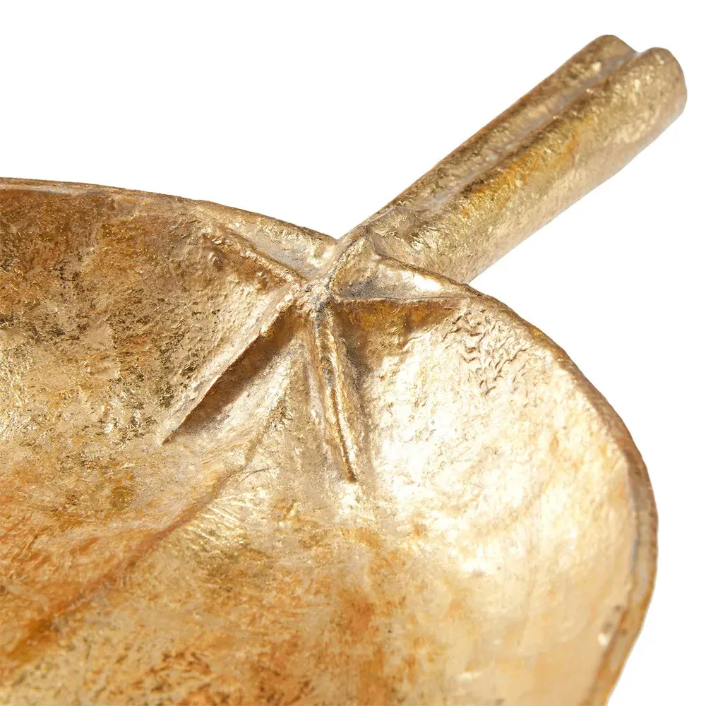 Clovis Decorative Tray - Gold Leaf, Metal