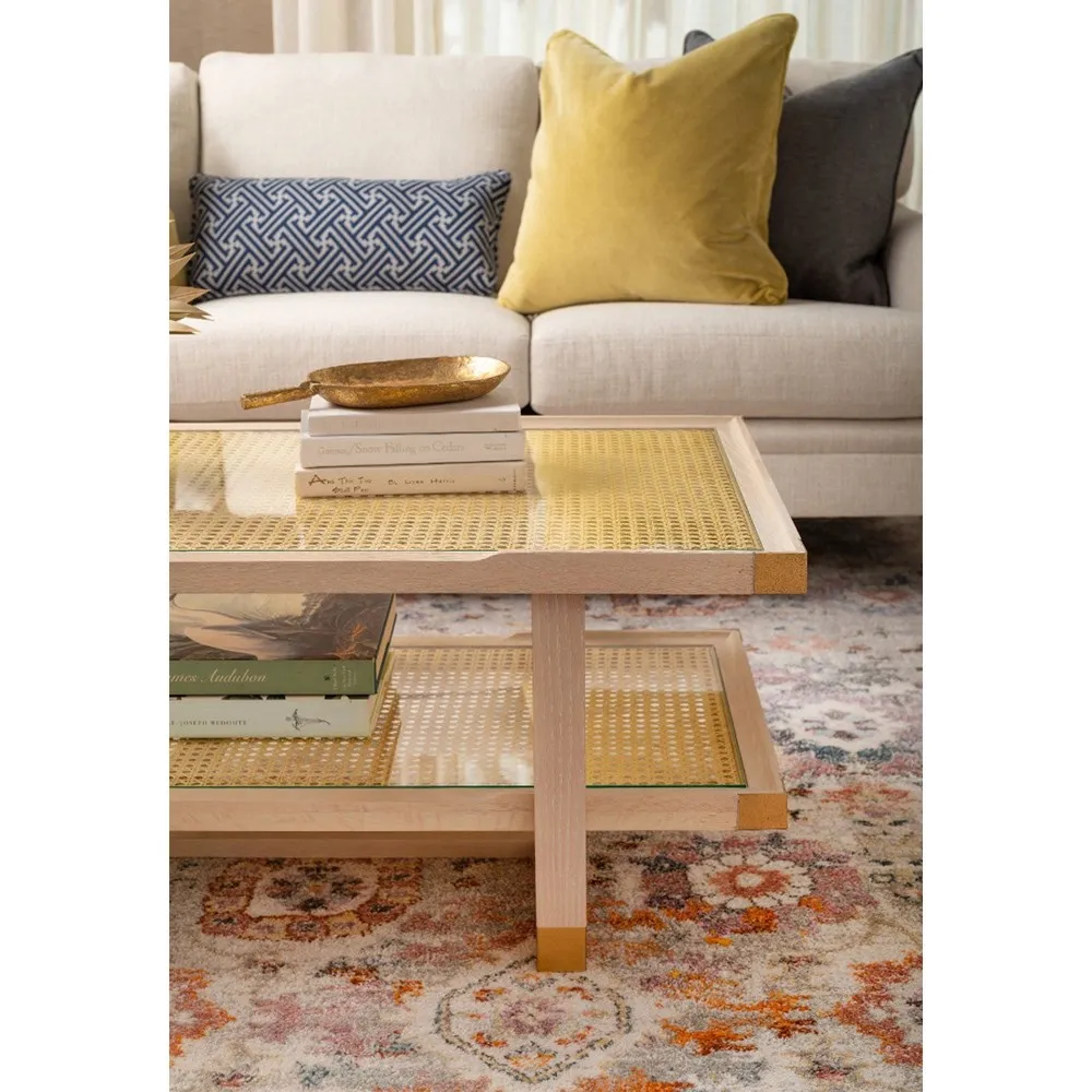 Clovis Decorative Tray - Gold Leaf, Metal