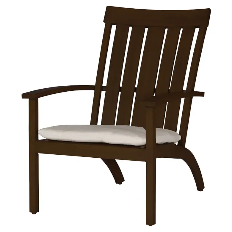 Club Aluminum Adirondack Outdoor Chair - Mahogany