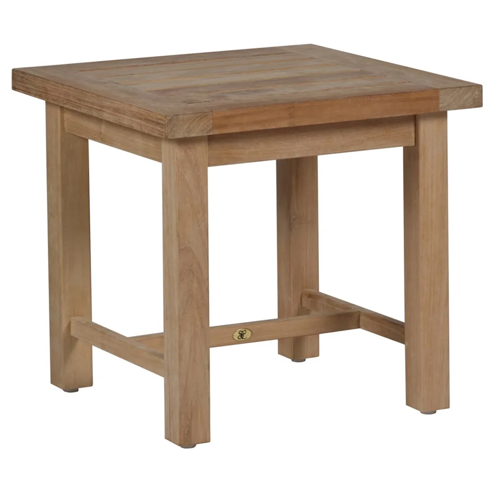 Club Square Outdoor Side Table - Natural, Teak image