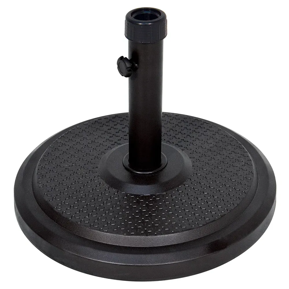 Clyde Outdoor Umbrella Base - Black, Concrete image