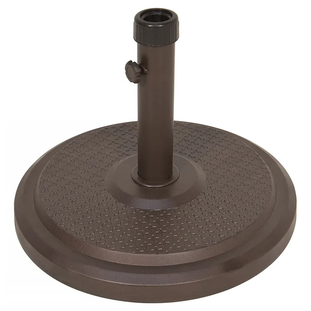Clyde Outdoor Umbrella Base - Bronze, Concrete
