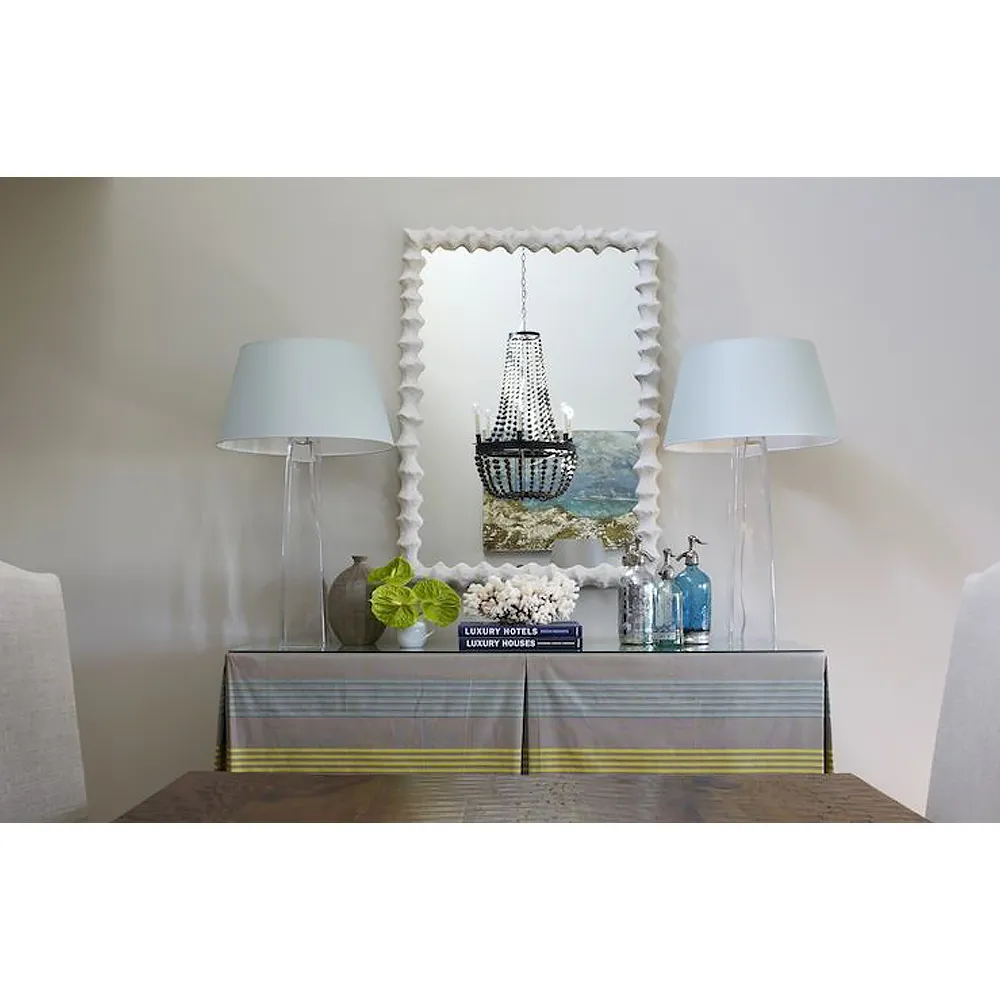 Clyde Small Wall Mirror - White, Resin