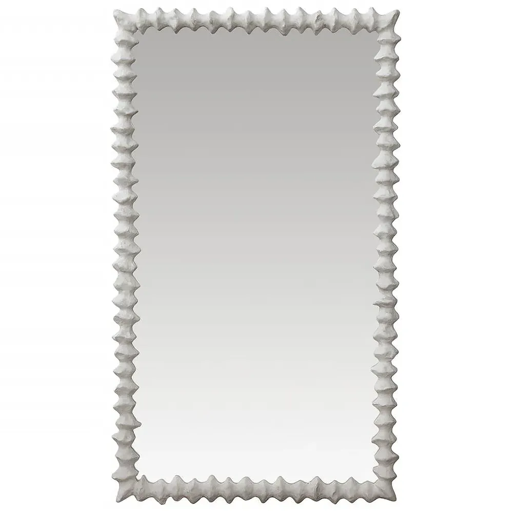 Clyde Small Wall Mirror - White, Resin image