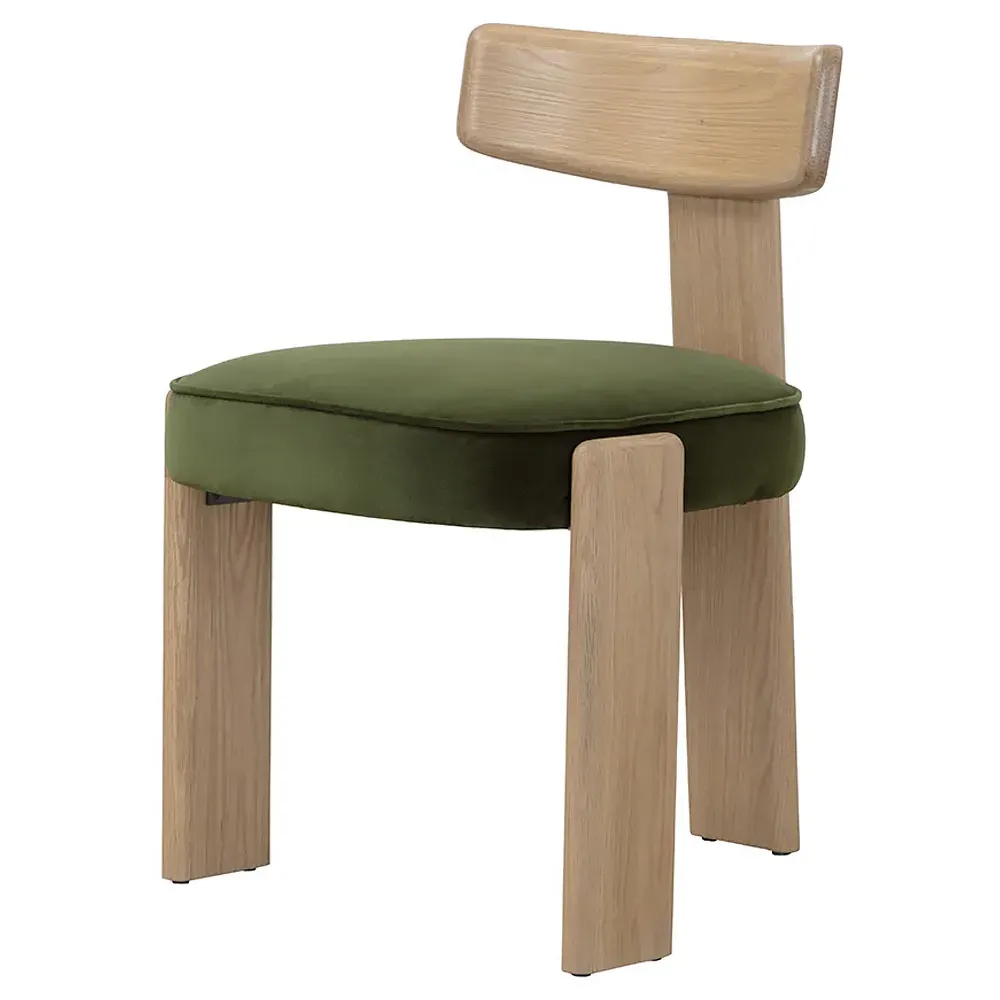 Cobham Dining Side Chair Set of 2 - Green, Oak