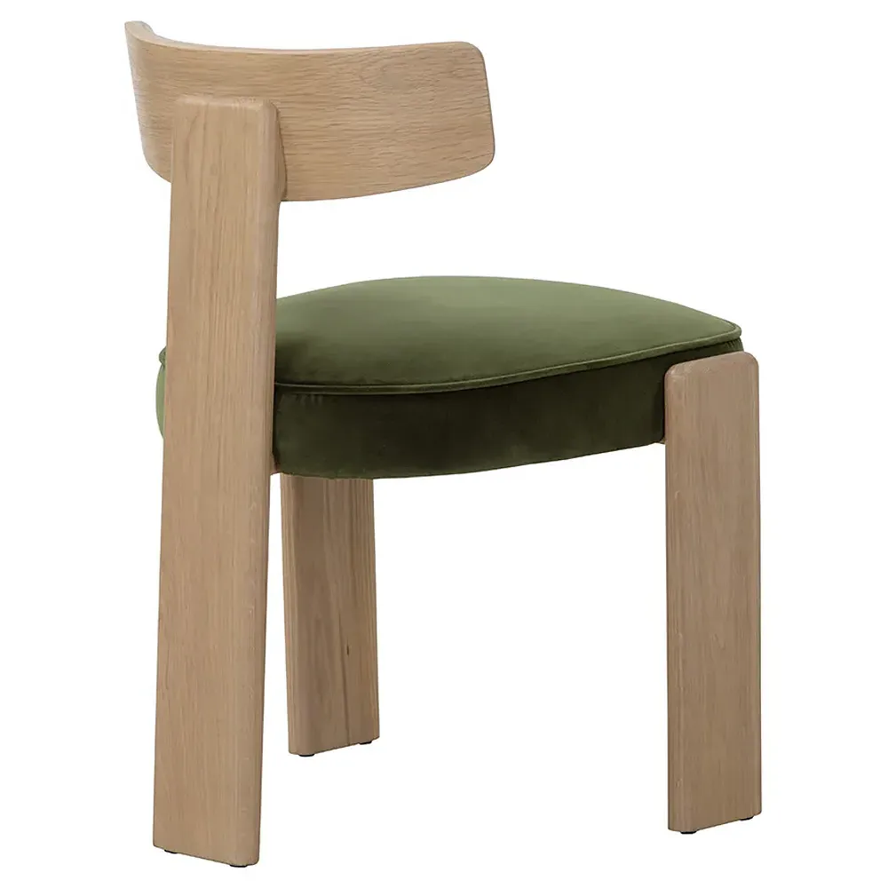Cobham Dining Side Chair Set of 2 - Green, Oak