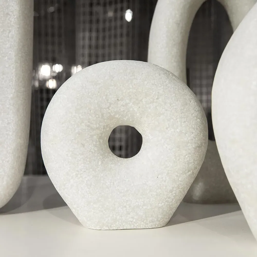 Coco Ricestone Sculptures Set of 3 - White